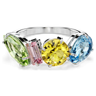 swarovski خاتم كوكتيل gema، قطع متنوع، ألوان متعددة، طلاء روديوم