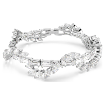 swarovski سوار mesmera، قطع متنوع، لون أبيض، طلاء روديوم