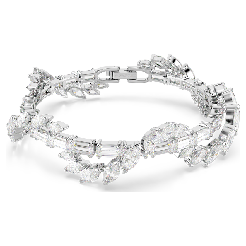 swarovski سوار mesmera، قطع متنوع، لون أبيض، طلاء روديوم