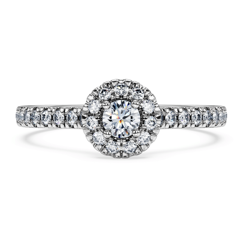 swarovski خاتم سوليتير eternity، ألماس مُصنع في المختبر بإجمالي 0 45 قيراط، شكل دائري، فضة إسترليني