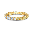 خاتم Vittore المنقسم إلى نصفين، ذهبي اللون، مطلي باللون الذهبي
