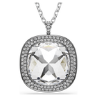 swarovski قلادة وبروش una angelic، قطع كوشن، لون أبيض، طلاءات مختلطة