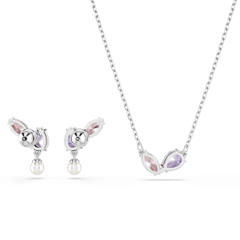 طقم ariana grande x swarovski، قطع متنوع، ألوان متعددة، طلاء روديوم