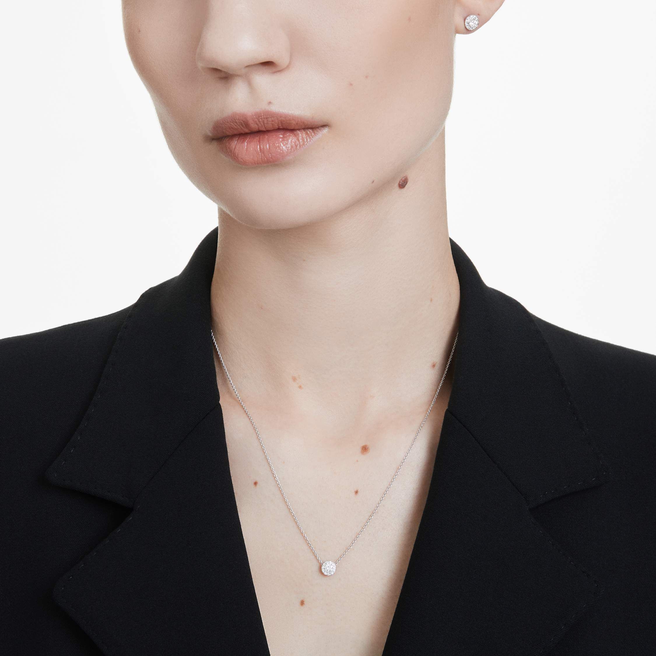 swarovski قلادة eternity، أحجار ألماس مُصنعة في المختبر بإجمالي 0 23 قيراط، فضة إسترليني