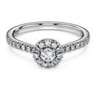 swarovski خاتم سوليتير eternity، ألماس مُصنع في المختبر بإجمالي 0 45 قيراط، شكل دائري، فضة إسترليني