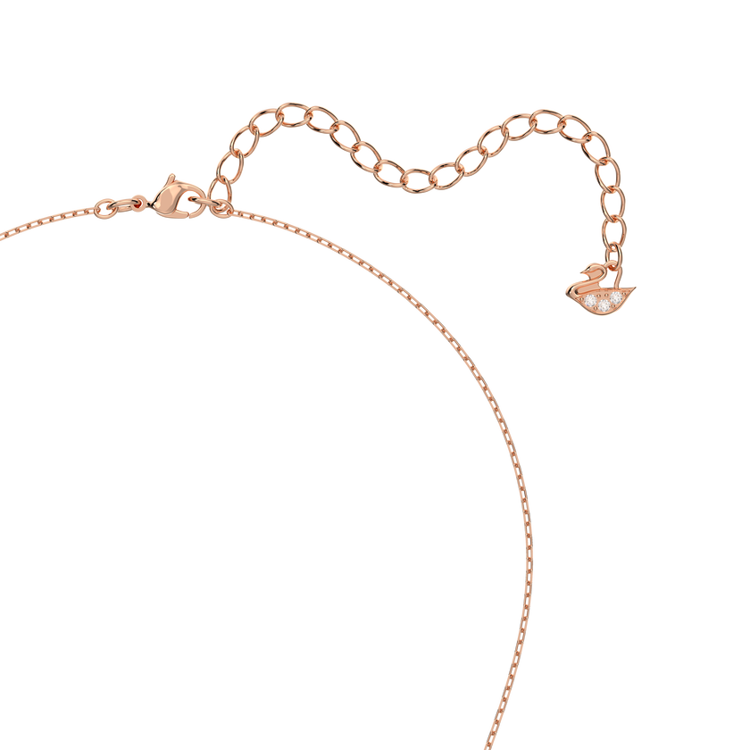 swarovski قلادة sunshine، لون وردي، طلاء ذهبي وردي