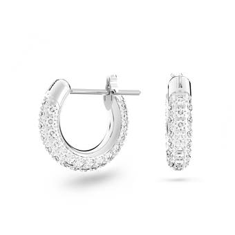 swarovski أقراط  stone  للأذن  المثقوبة،  صغيرة،  لون أبيض،  طلاء روديوم