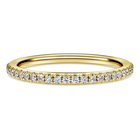 swarovski خاتم eternity، ألماس مُصنع في المختبر بإجمالي 0 2 قيراط، شكل دائري، ذهب أصفر عيار 18