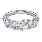 swarovski خاتم galaxy، ألماس مُصنع في المختبر بإجمالي 1 قيراط، أشكال متنوعة، ذهب أبيض عيار 18