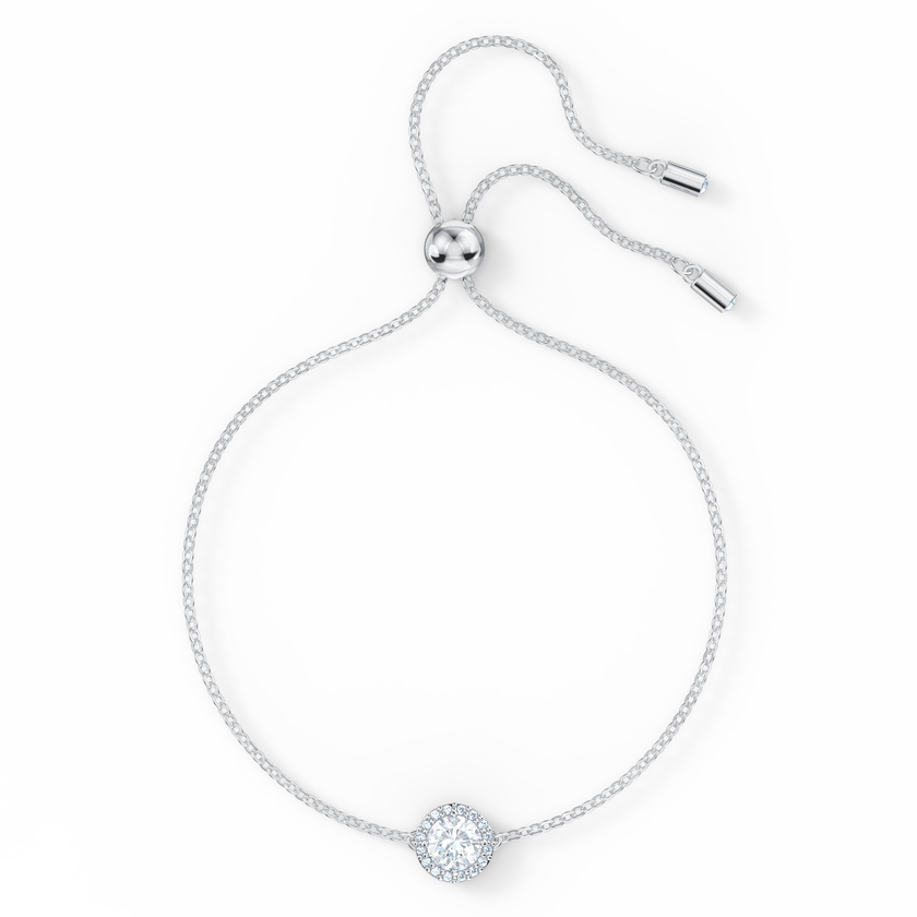 swarovski سوار angelic مستدير، لون أبيض، طلاء روديوم