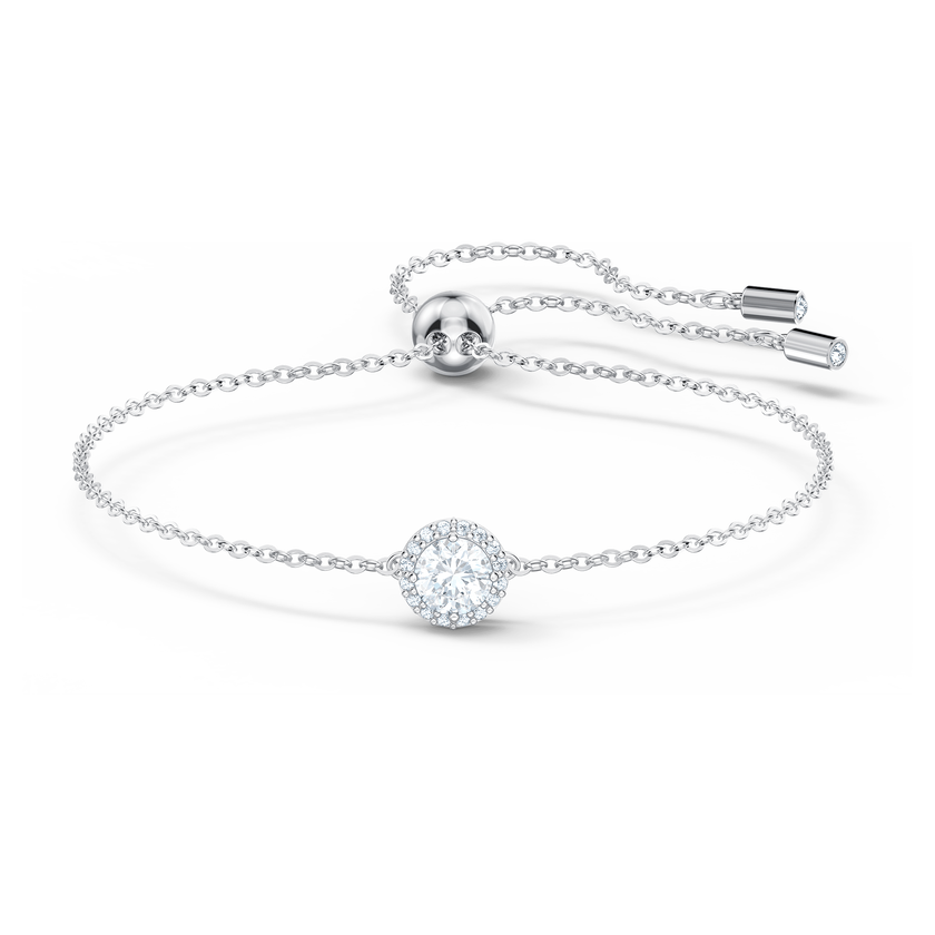 swarovski سوار angelic مستدير، لون أبيض، طلاء روديوم