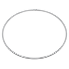 swarovski عقد تنس eternity، أحجار ألماس مُصنعة في المختبر بإجمالي 7 قيراط، ذهب أبيض عيار 18