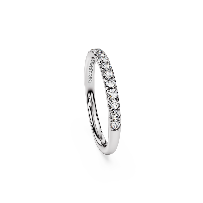 swarovski eternity band ring  lab grown diamonds 0 4 ct tw  round shape  sterling silver