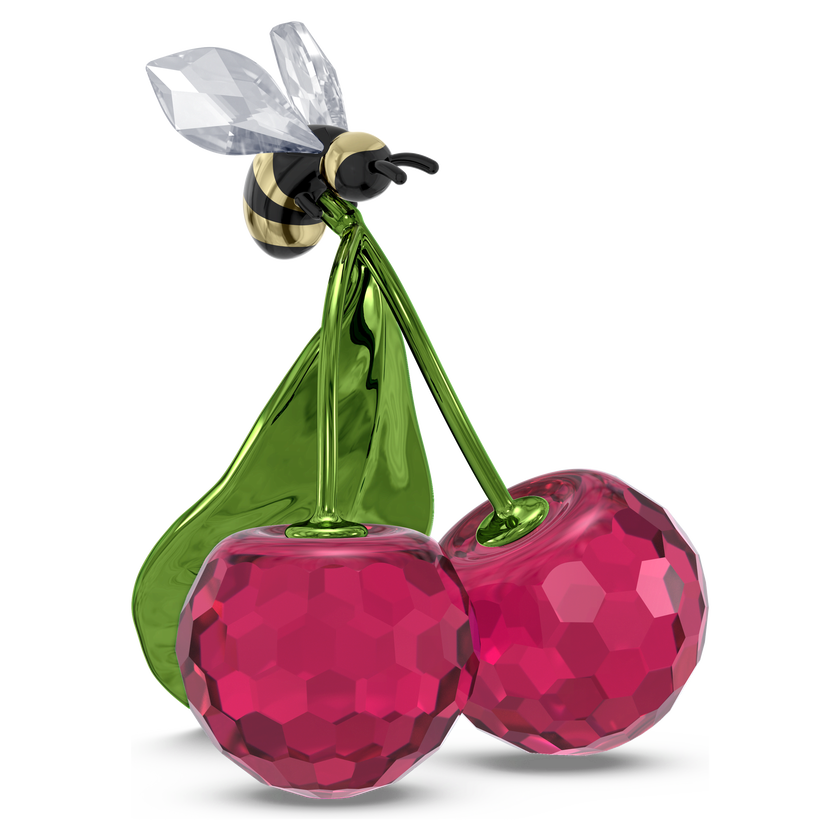 swarovski قطعة زينة على شكل نحلة وكرز من مجموعة idyllia