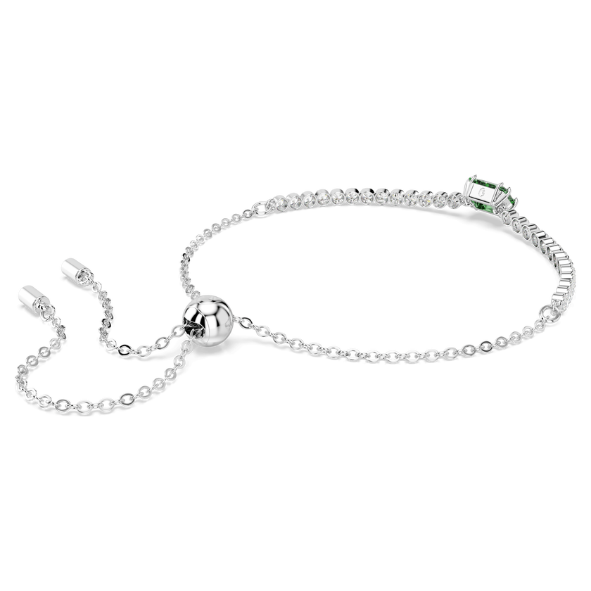swarovski سوار matrix tennis، قطع متنوع، لون أخضر، طلاء روديوم