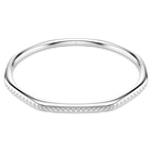 swarovski dextera bangle octagon shape round cut white rhodium plated