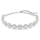 swarovski عقد شوكر una angelic، لون أبيض، طلاء روديوم