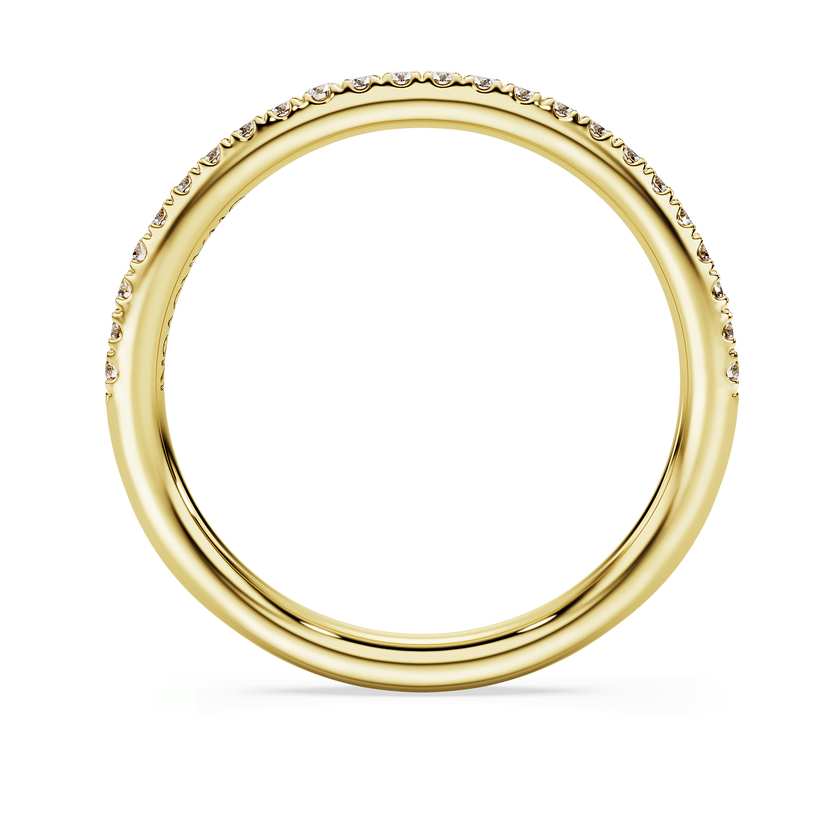 swarovski خاتم eternity، ألماس مُصنع في المختبر بإجمالي 0 2 قيراط، شكل دائري، ذهب أصفر عيار 18