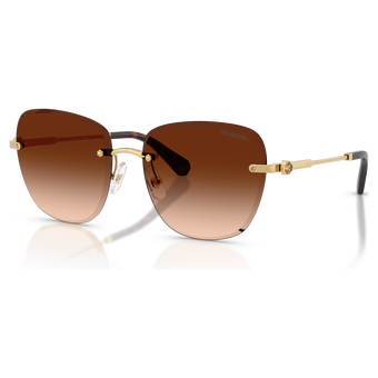 swarovski sunglasses  square shape  sk7043  brown