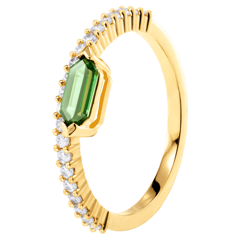 swarovski خاتم oz، أبيض، بطلاء بلون ذهبي