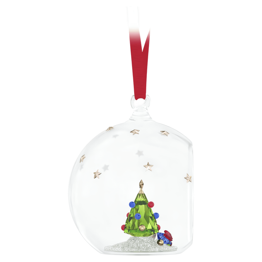 swarovski كرة زينة holiday cheers على شكل شجرة وهدايا