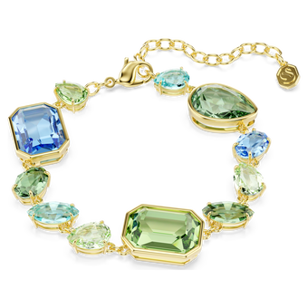 swarovski سوار gema، قطع متنوع، ألوان متعددة، طلاء باللون الذهبي