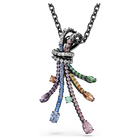 swarovski قلادة وبروش matrix، قطع متنوع، شكل باقة، ألوان متعددة، طلاء روثينيوم