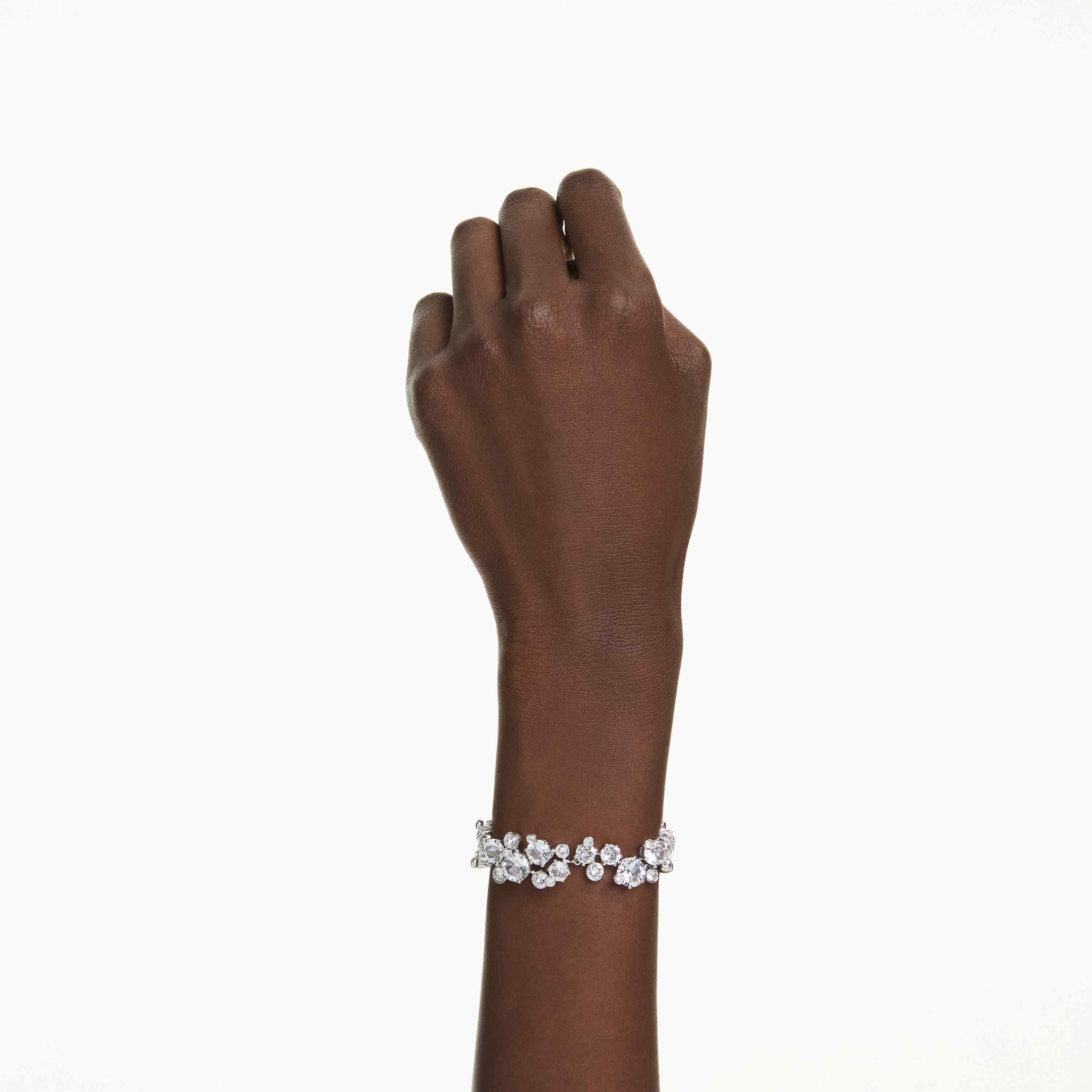 swarovski سوار constella، قطع متنوع، لون أبيض، طلاء روديوم