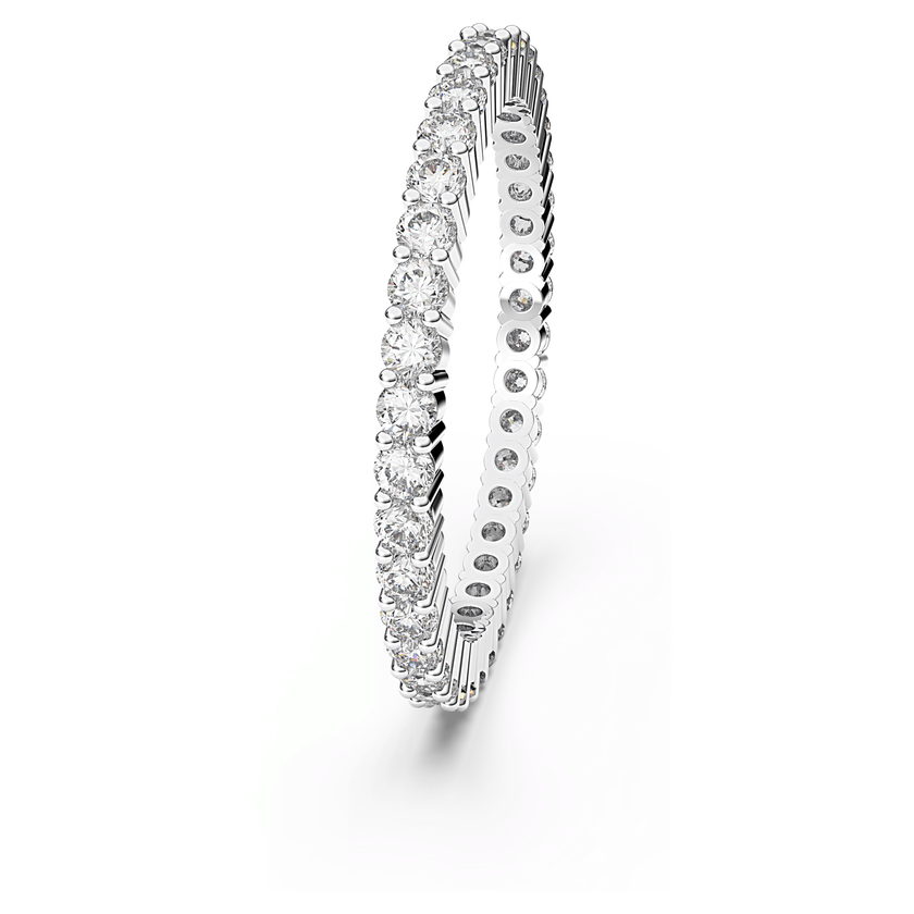 swarovski خاتم vittore، لون أبيض، طلاء روديوم