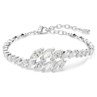 swarovski سوار mesmera، قطع ماركيز، لون أبيض، طلاء روديوم