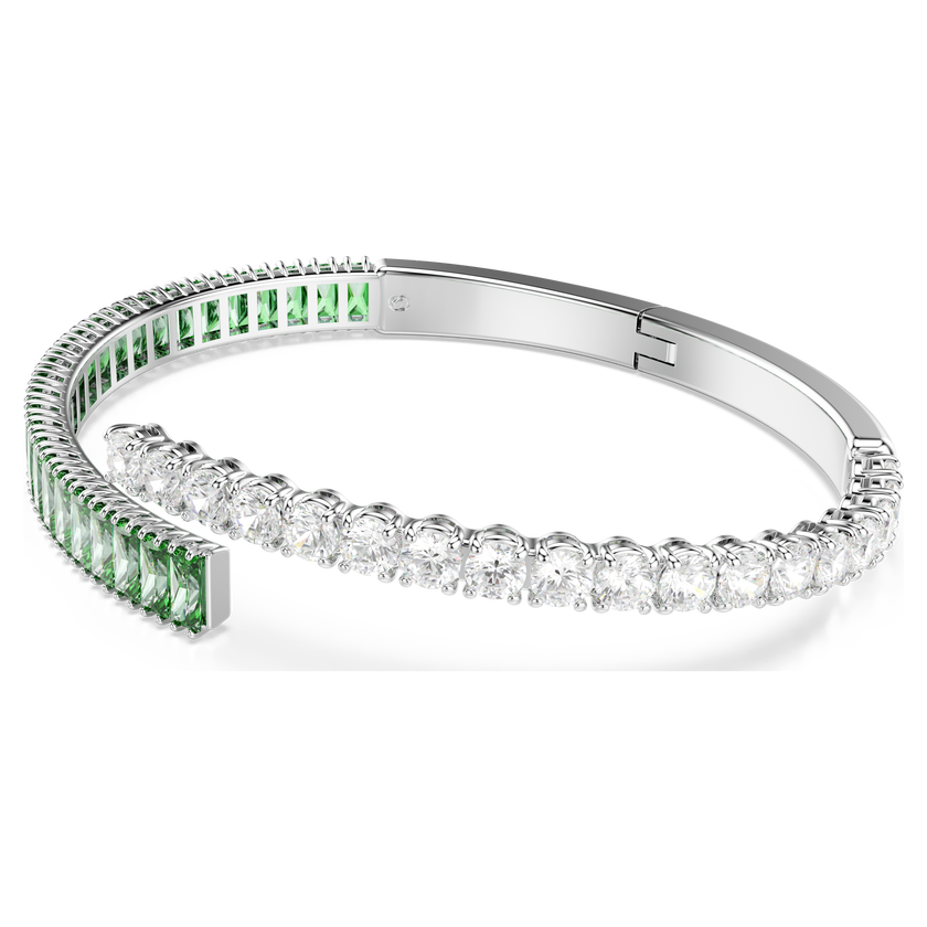 swarovski سوار matrix، قطع متنوع، لون أخضر، طلاء روديوم