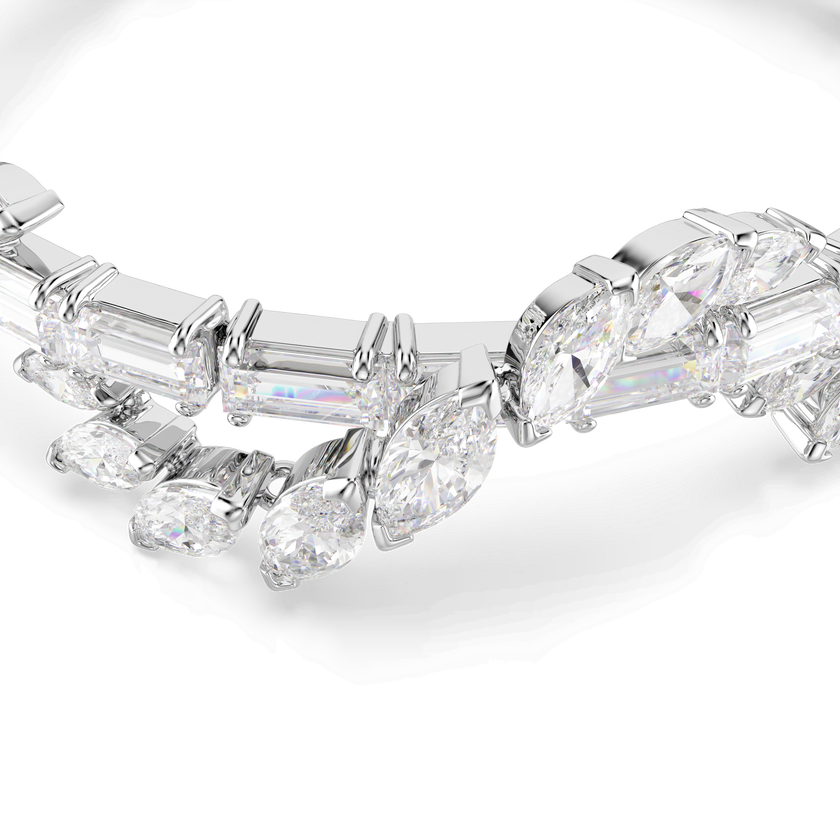 swarovski سوار mesmera، قطع متنوع، لون أبيض، طلاء روديوم