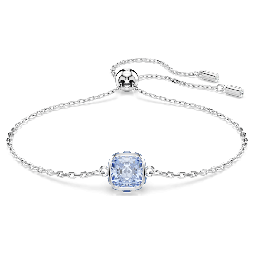 swarovski سوار birthstone، قطع مربع، march، لون أزرق، طلاء روديوم