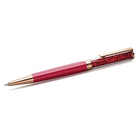 swarovski قلم حبر جاف crystalline، لون أحمر، طلاء وردي لامع، طلاء باللون الذهبي الوردي