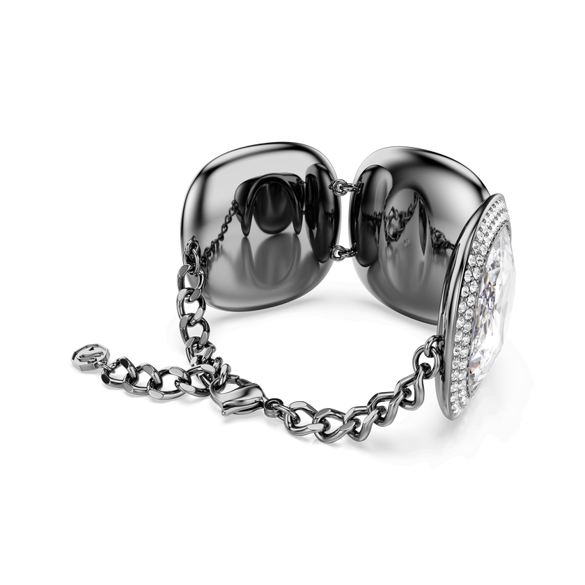 swarovski سوار una angelic، قطع كوشن، لون أبيض، طلاء روتينيوم