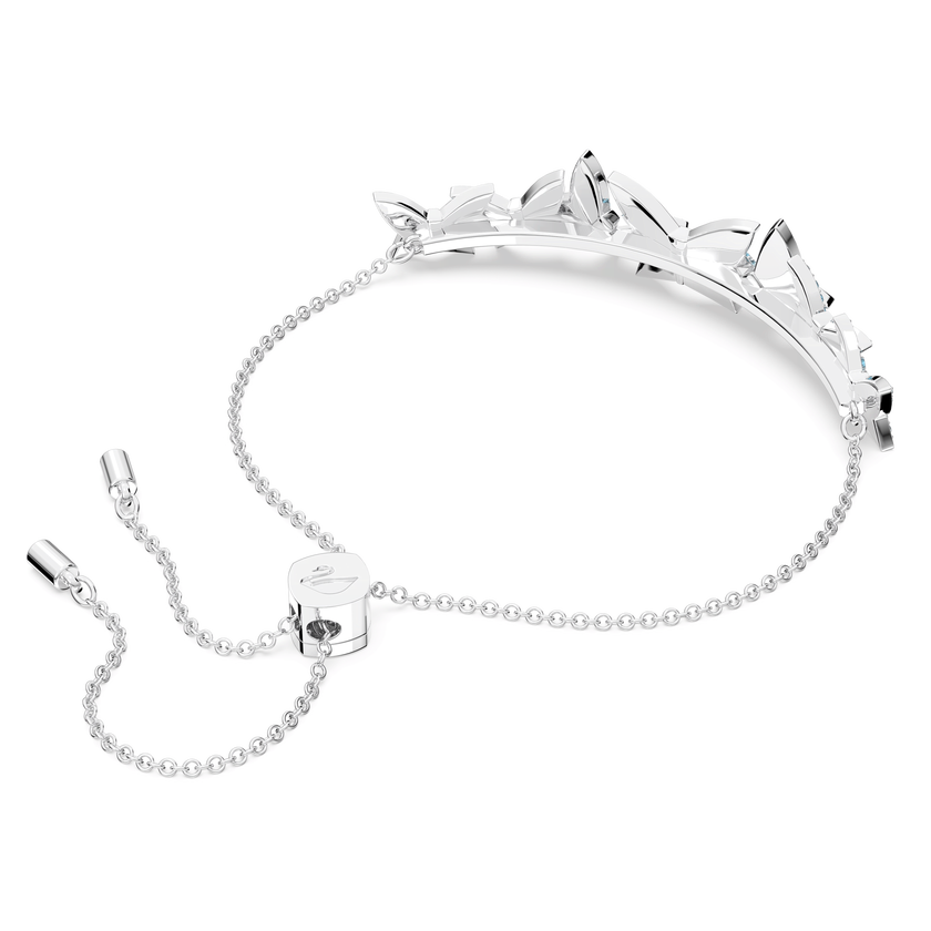 swarovski سوار lilia، على شكل فراشة، لون أزرق، طلاء روديوم