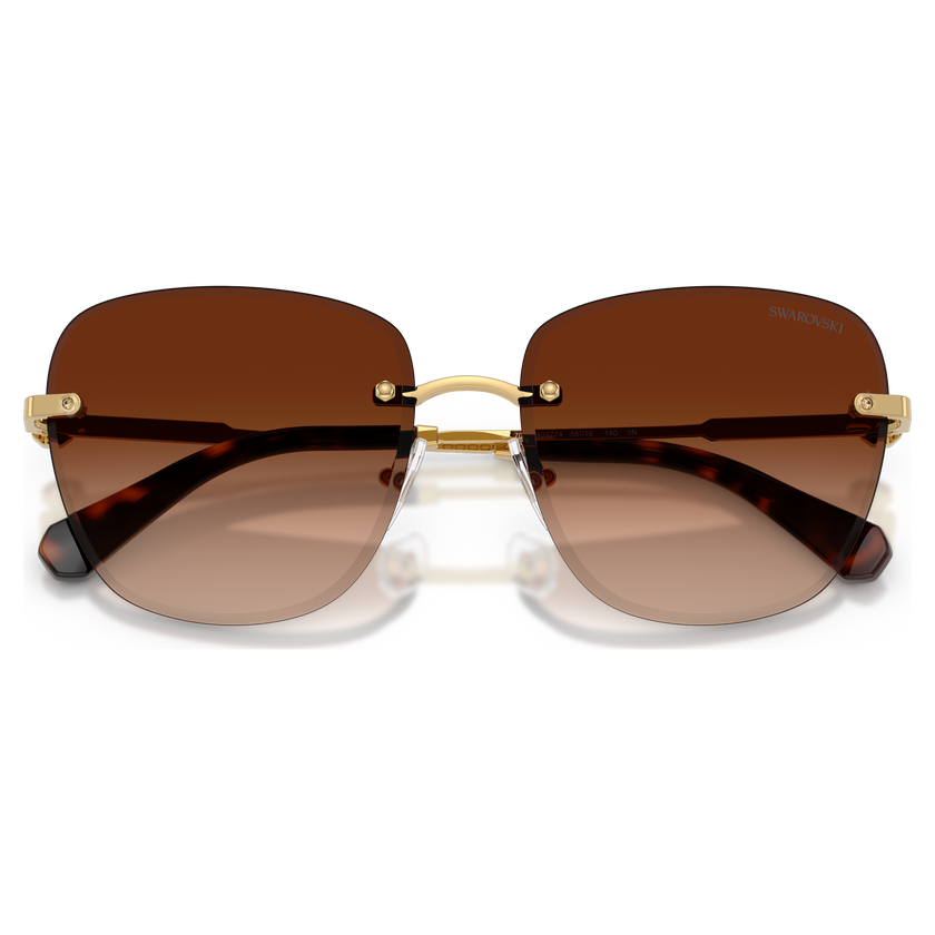 swarovski نظارات شمسية، شكل مربع، sk7043، لون بني