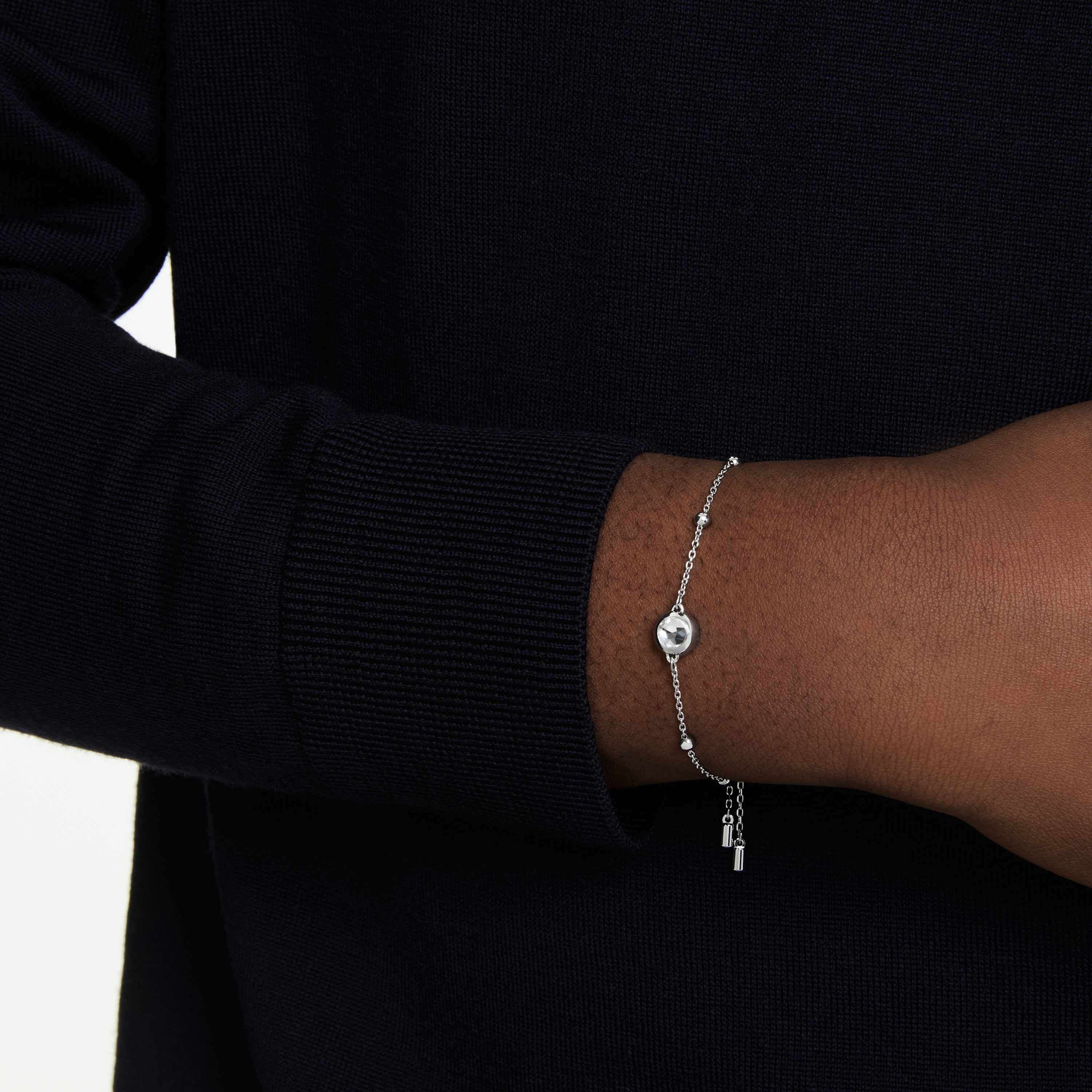 swarovski سوار una angelic، قطع مُستدير، لون أبيض، طلاء روديوم