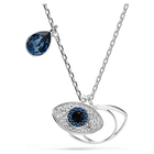 swarovski symbolica pendant  eye  multicolored  rhodium plated