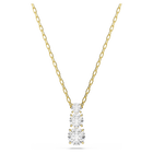 swarovski stilla attract pendant round cut white gold tone plated