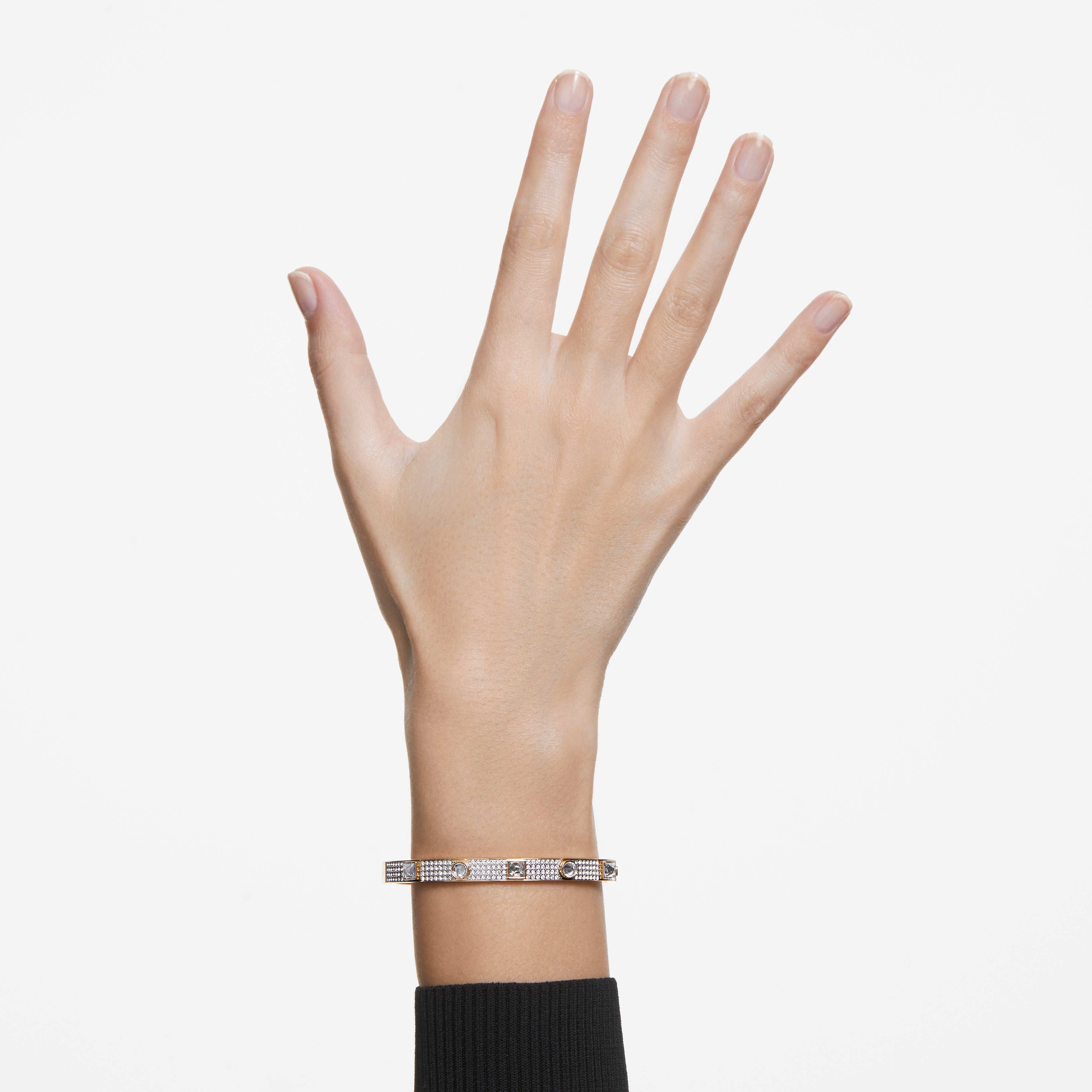 swarovski سوار thrilling deluxe، لون أبيض، طلاء باللون الذهبي