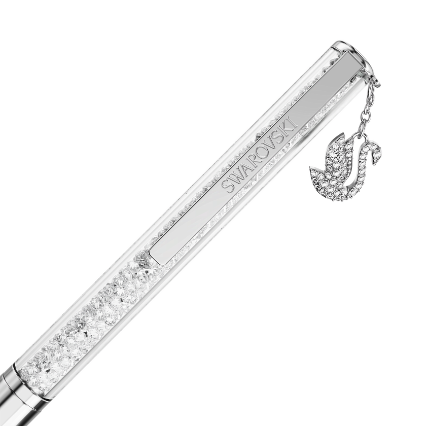 swarovski قلم حبر جاف crystalline، بجعة، طلاء كروم