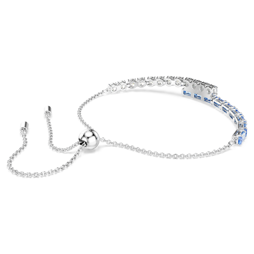 swarovski سوار matrix، قطع متنوع، لون أزرق، طلاء روديوم