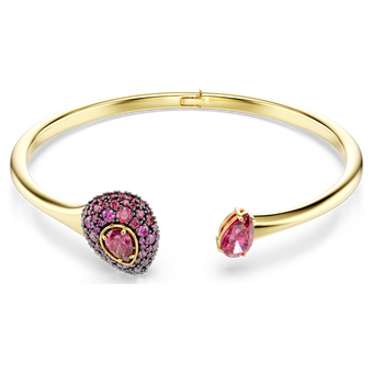 swarovski سوار sublima، قطع على شكل كمثرى، لون أحمر، لمسة نهائية من الذهب عيار 18 قيراط