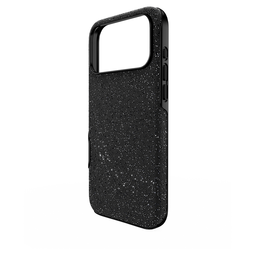 swarovski حافظة high للهاتف الذكي، iphone  17 pro max، لون أسود