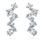swarovski حلي الأذن galaxy، أحجار ألماس مُصنعة في المختبر بإجمالي 1 25 قيراط، ذهب أبيض عيار 18