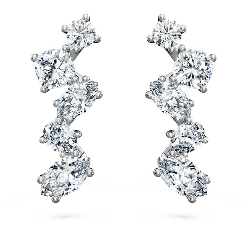 swarovski حلية للأذن galaxy، ألماس مُصنع في المختبر بإجمالي 1 25 قيراط، أشكال متنوعة، ذهب أبيض عيار 18