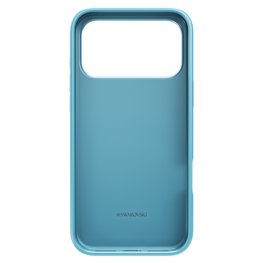 swarovski حافظة high للهاتف الذكي، تأثير كريستالي، iphone  17 pro max، لون أزرق