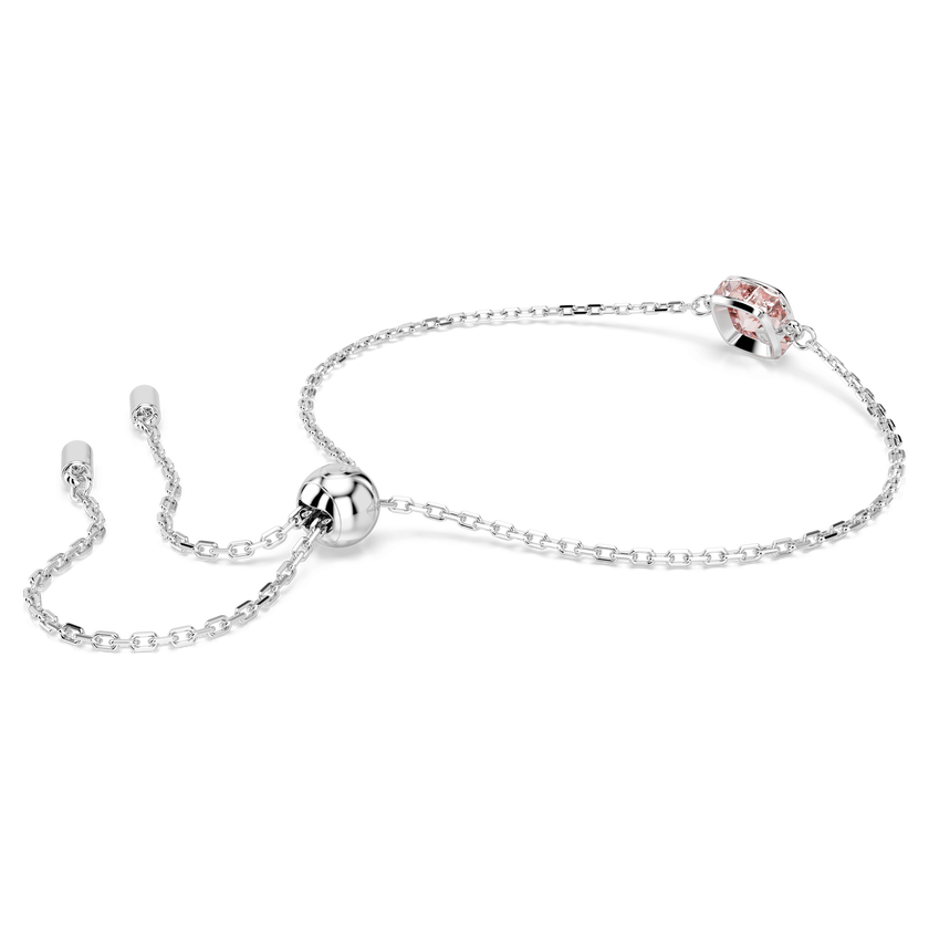 swarovski سوار birthstone، قطع مربع، june، لون وردي، طلاء روديوم