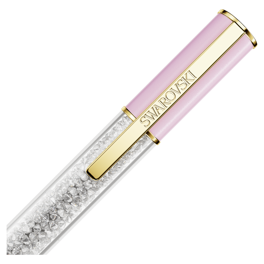 swarovski قلم crystalline lustre، لون وردي، طلاء باللون الذهبي